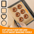 Silicone Baking Mat Roll - Best German Silicone Mat for Baking - Non Stick Silicone Pastry Mat, Non-slip Silicone Counter Mat, Reusable Air Fryer Liner, Oven Liner Mat, Freeze Dryer Mat