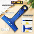 DIYSELF 1 Pack Razor Blade Scraper with 10 Extra Razor Blades, Scraper Tool, Glass Scraper for Cleaning, Glass Stove Top Scraper, Window Scraper, Paint, Cooktop, Oven Scraper, Razor Scraper Tool