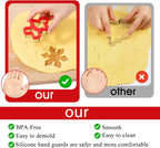 Christmas Cookie Cutters, 6 Pcs Winter Holiday Cookie Cutter Set, Stainless Steel Cookie Molds with Comfort Grip - Christmas Stocking, Snowman, Christmas Tree, Gingerbread Man, Santa Hat, Snowflake