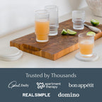 Dorai Home Stone Coaster Set – 4 Absorbent Diatomite Coasters for Instant Drying, Modern Design, Sandstone