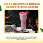 Fanale Popping Boba Pearls for Bubble Tea - 2 lb (1 lb X 2) | Strawberry | Bursting Boba Pearls Bubble 450g X 2 | Fruit Juice Flavor for Shakes, Dessert, Smoothie | FPB001-SP450 X 2