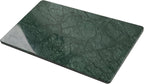 Green Marble Cutting Board, Marble Slab Pastry Board 12x20 Inch With Non-Slip Feet For Baking, Cheese, Charcuterie, Chocolate