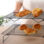 Lainrrew Cooling Rack, 3 Tier Stackable Baking Rack Stainless Steel Wire Cooking Rack for Cooking Roasting Cooling, Collapsible & Foldable, Dishwasher & Oven Safe