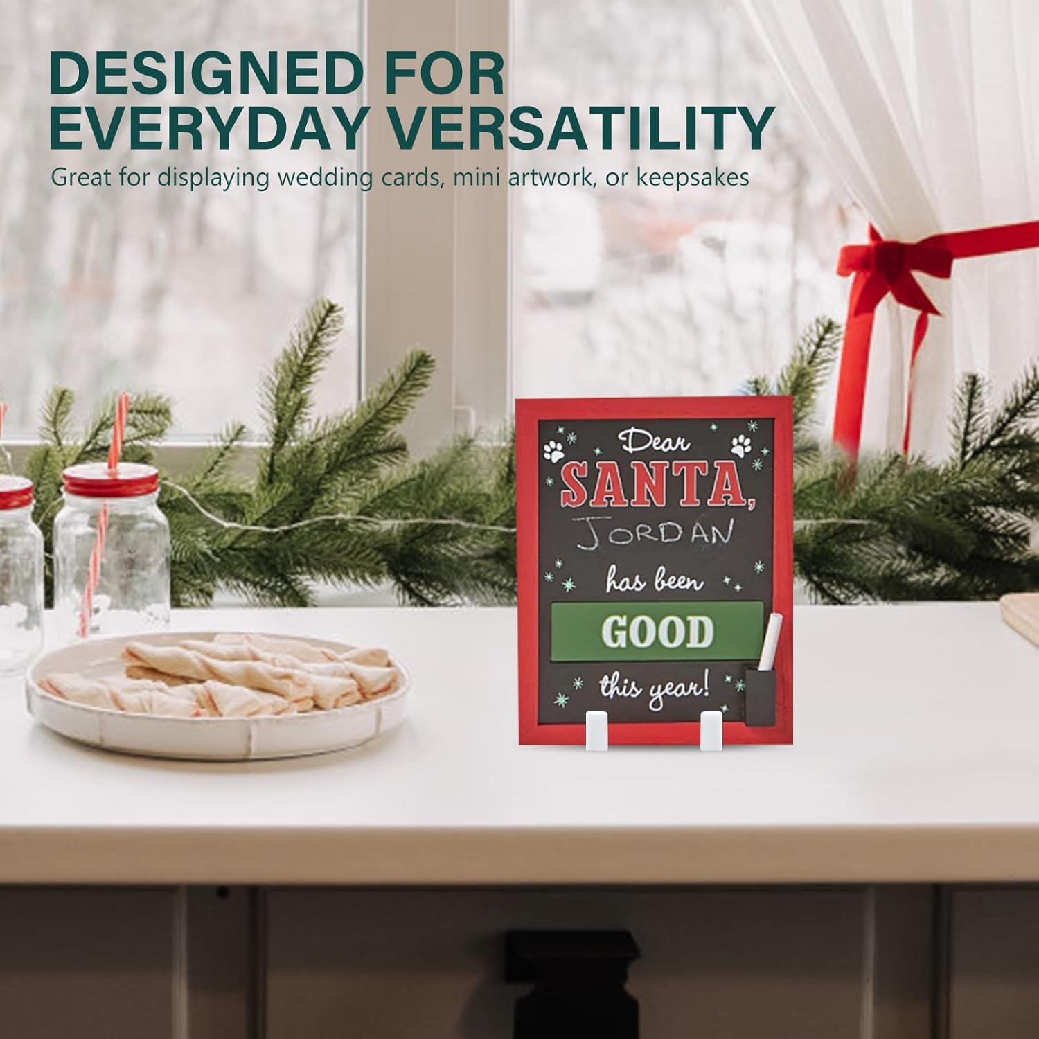 Artliving Plate Display Stands Easel Holder - 3-Inch Plastic Stand for Small Decorative Plates, Pictures and Photos - White (6-Pack)