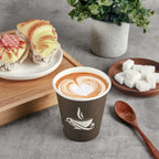 LITOPAK 270 Pack 10 oz Paper Cups, Brown Disposable Hot Coffee Cups for Party, Picnic, Travel, and Events