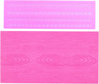 Embossing Lace Fondant Molds, Woodgrain Fondant Mats Molds, Silicone Molds for Cake Decorating set of 2