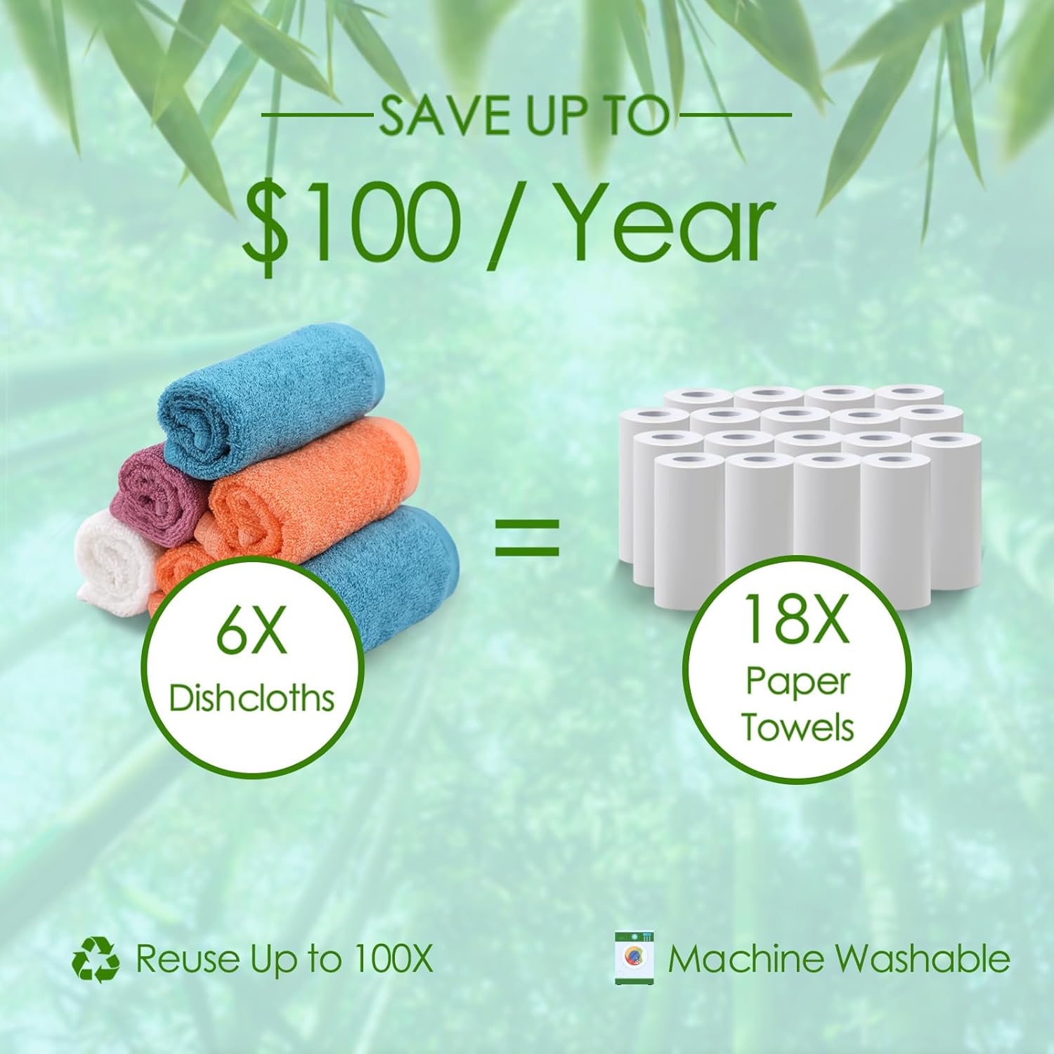 Dish Cloths 6 Pack, 10x14 inch Small Kitchen Washcloths for Washing Dishes, Lint Free Fast Dry Reusable Cleaning Cloth, Ultra Soft & Scratch Free Terry Dish Rag, Easy to Rinse Multicolor Dishcloths