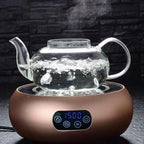 Glass Teapot with Infuser Clear Glass Tea Kettle 1000 ml Tea Pot for Stove Top, Loose Tea, Tea Maker Gift