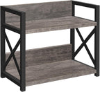 YINMIT Countertop Shelf Organizer,Coffee Bar Accessories,Spice Rack,Coffee Counter Shelf,2 Tier Coffee Organizer Station for Mugs,Cups,Cream,Syrup(Rusti Grey, Small)