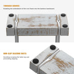 Napkin Holder for Table, Wood Iron Standing Napkin Dispenser for Dining Table Farmhouse Cocktail Picnic Rustic Wood Holders All Kitchen Dining Room Decor White & Farmhouse White