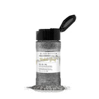 BAKELL Black Shimmer Edible Glitter, 45 Grams | TINKER DUST Edible Glitter | KOSHER Certified | 100% Edible Glitter | Cakes, Cupcakes, Cake Pops, Drinks, Dessert Vegan Glitter & Dusts (45g Shaker, Black Shimmer)