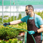 KAYGO Waterproof Work Gloves for Men and Women, Rubber Coated Non-slip Working Gloves for Garden, Outdoor Construction,KG150,Blue,XL