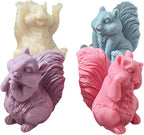 Squirrel Candle Mold - Resin Casting Silicone Molds for Home Decor & Candle Making Wave Spiral Mold