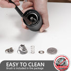 TIMEMORE Chestnut C2S Manual Coffee Grinder Stainless Steel S2C Conical Burr Coffee Grinder, Capacity 25g Hand Coffee Bean Grinder, Double Bearing Positioning, Black