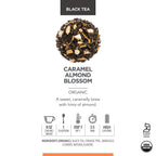 Teabloom Organic Black Tea, Caramel Almond Blossom Loose Leaf Tea, Luxury Dessert Tea, USDA Certified Organic, Certified Kosher, 2.80 Ounce Canister Makes 35-50 Cups