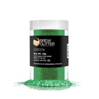 Green BREW GLITTER Edible Glitter For Drinks, Cocktails, Beer, Garnish Glitter & Beverages | KOSHER & HALAL Certified | 100% Edible & Food Grade | Vegan, Gluten, Nut Free (25g, Green)