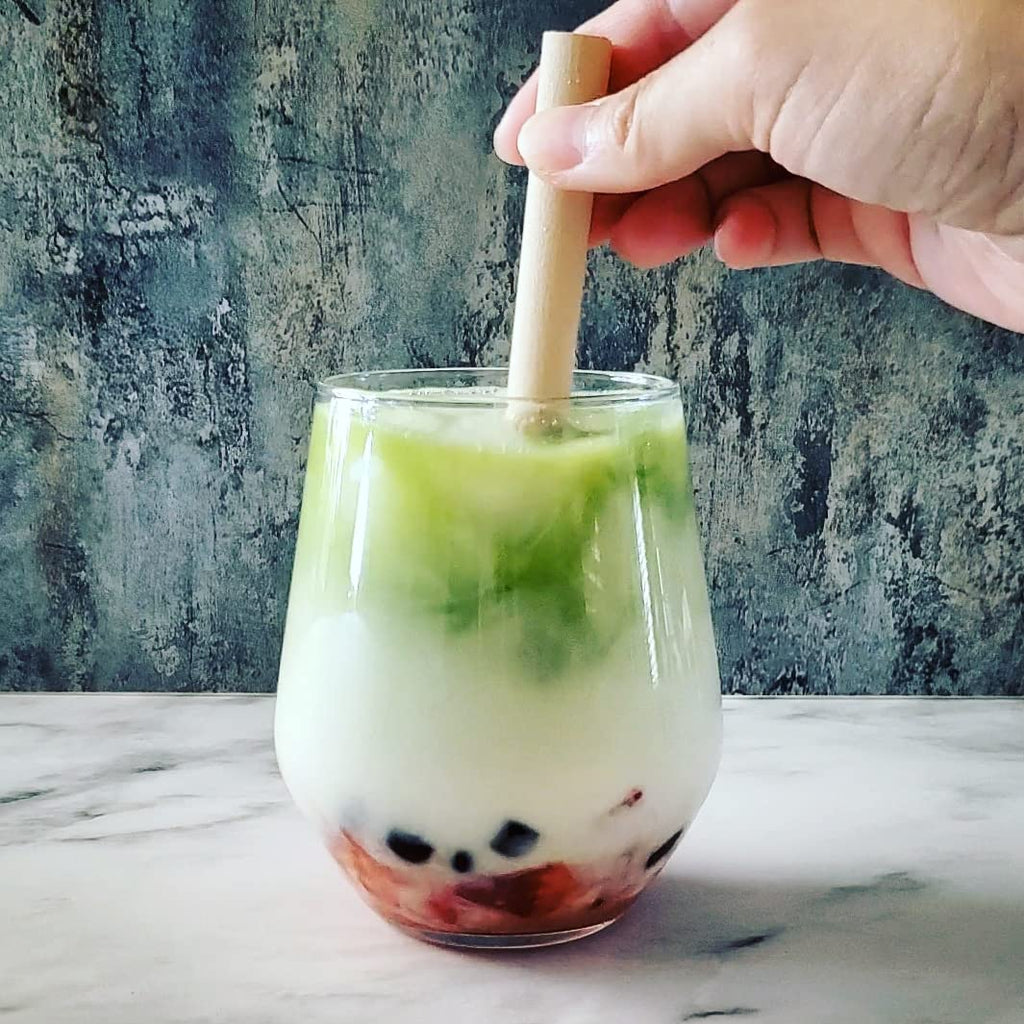 YUMBUCHA Boba Kit Set - DIY Tea Making Kit With White Peach Oolong & Tapioca Pearls - Create 10 Delightful Drinks - Exquisite Loose Leaf Teabags Included - Gift Set for Tea Lovers