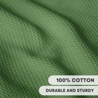 Artoid Mode 100% Cotton Olive Green Waffle Weave Kitchen Dish Cloths, 12x12 Inch Ultra Soft Absorbent Quick Drying Kitchen Dish Towels Set of 6
