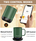 Heated Coffee Mug T1-14oz Fast Heating & Longer Battery Life Self Heating Coffee Mug Hot to 149℉ - Touch & App Controlled Mug Coffee and Hot Beverage Warmer, Gifts for Women and Men