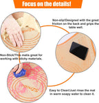 Silicone Pastry Mat 36'' By 24'' Extra Large Baking Mat with Measurements for Dough Rolling, Kneading Board, Kitchen Counter Mats for Dough, Pastry, Fondant, Pie Crust, Cookies, Bread, Pasta, Pizza