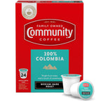 Community Coffee 100% Colombia 24 Count Coffee Pods, Medium Dark Roast, Compatible with Keurig 2.0 K-Cup Brewers 24 Count (Pack of 1)