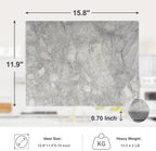 Koville Natural Marble Cutting Board for Kitchen Countertop, 16" x 12" Rectangular Marble Cutting Board Pastry Boards Cheese Boards for Home Decor, Resistant Stone Charcuterie Board Chopping Slab