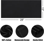 Kitinjoy 100% Cotton Waffle Weave Kitchen Towels, 8-Pack Super Soft and Absorbent Dish Towels for Drying Dishes, Kitchen Hand Towels, 13 in x 28 in, Black