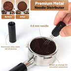 51mm Espresso Accessories Kit – Spring-Loaded Espresso Tamper, WDT Tool, Coffee Distributor, Magnetic Dosing Funnel, Puck Screen with Remover – Premium Stainless Steel & Aluminum Espresso Tools