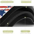 Dish Drying Mat Watercolor Blue Star Red Stripes Kitchen Mat 12"x19" Bsorbent Coffee Maker Mat for Dishes,Utensils Coffee Maker Pots and Pans Easy Clean Dish Slip Resistant Pad