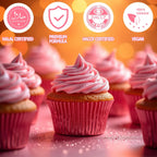 Nomeca Edible Glitter for Drinks Cakes, 8 grams Food Grade Luster Dust Sprinkles Glitter for Cake Decorations, DIY Cocktails, Beverages & Cake Decorating, Dessert Cake Topper (5-Sakura Pink)