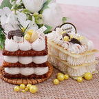 Yellow Edible Pearls for Cake Decorating, 6 Sizes Mix Sugar Sprinkles Cupcake Topping Cake Decorations, Wedding Party Christmas Supplies 4.6 oz