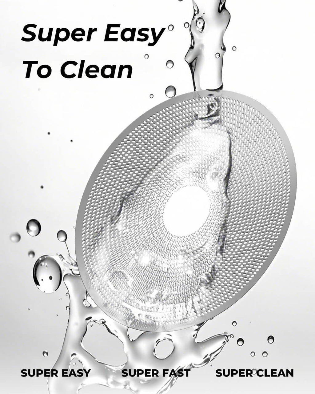 58mm Espresso Puck Screen with Round Hole in the Middle - 0.2mm Ultra Thin Espresso Puck, Stainless Steel Reusable Coffee Filter, Suitable for La Marzocco/Gaggia