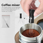 WDT Tool Espresso Distribution Kit with Magnetic Stand, 6 x 0.4mm Ultra-Fine 304 Stainless Steel Needles, Espresso Distribution Tool,Essential WDT Tool Accessory for Coffee Lovers & Home Brewers