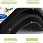 Sea Animals Dish Drying Mat Dolphins Starfish Anemones Kitchen Mat 12"x19" Bsorbent Coffee Maker Mat for Dishes,Utensils Coffee Maker Pots and Pans Easy Clean Dish Slip Resistant Pad