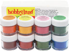 Hobbyland Powder Food Color Kit, Specialty Powder Food Coloring Set, 8 Colors, 4 Gram Jars