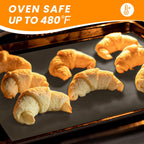 Silicone Baking Mat Roll -Cut to Size Silicone Mat - Non-Stick Pastry Mat for Dough Rolling, Non-slip Silicone Mat for Kitchen Counter, Reusable Air Fryer Linner, Oven Liner, Freeze Dryer Mat