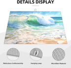 Large Dish Drying Mats For Kitchen Counter Microfiber Kitchen Drying Mat XL Draining Pad Absorbent Quick Drying Dish Mat 18x24 Inch - Beach