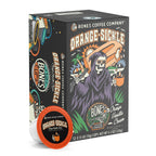 Bones Coffee Company Orange Sickle, Orange Vanilla Cream Flavored Coffee Pods, Low Acid Medium Roast Single-Serve Bones Cups, Compatible with 1.0 & 2.0 K-Cups Brewers Coffee Maker, 12 Count