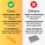 Goldfish Cracker Cookie Cutter for Sourdough – Dishwasher Safe, Food-Grade, BPA-Free, Mini Orange Kids Snack Cutter, Non-Toxic, Perfect for Fun Baking