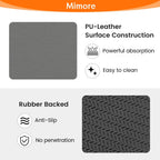 Mimore Coffee Mat - 12x19 Inch Countertop Mat - Absorbent, Hides Stains, Rubber Backed - Dish Drying Mat Fits Under Coffee Maker, Espresso Machine