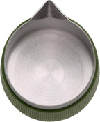 Normcore Handleless Milk Frothing Jug, Milk Pitcher 20.3 oz, Stainless Steel Latte Art Pitcher with Sharp Spout, Heat-Resistant Grip, Green, 600 ml