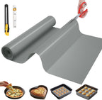 Silicone Baking Mat, 16 IN x 6 FT Free Cutting Baking Sheet, Non-Stick Reusable Dough & Pastry Mat, Non-Slip Silicone Mat Roll for Air Fryer Liner, Freeze Dryer, Oven Baking Pan, Kitchen Counter