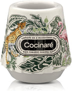 Cocinare KissCup Ceramic Espresso Cup – 2.2oz Demitasse Cup for Espresso, Pour-over coffee & Tea, Jungle, Color-Changing Collection