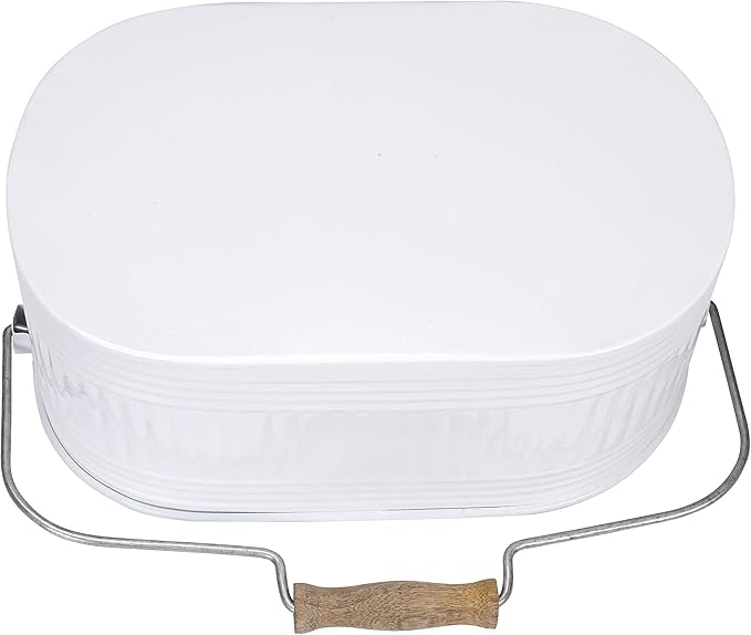 Alpha Living Home Silverware Organizer Kitchen Drawer Organizer Utensil Organizer Silverware Holder Cutlery Organizer Flatware Organizer Farmhouse Chic Design for Kitchen, Picnics & Parties (White)