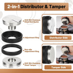 51mm Espresso Tools – Coffee Distributor and Tamper Leveler, WDT Tool, Magnetic Dosing Funnel and Puck Screen with Remover, Espresso Accessories Kit Fits 51mm Portafilters and Espresso Machines