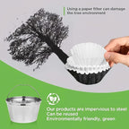 Basket Style permanent Coffee Filter fits for mr coffee Cuisinart Coffee Makers and Brewers Reusable stainless steel Basket style Coffee Filter