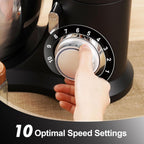 Kitchen in the box 7QT 900W 10-Speed Stand Mixer, Tilt-Head Kitchen Electric Mixer with Dough Hook, Whisk & Flat Beater(Onyx Black)