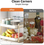 CYEAH 2-Tier Cups Mugs Drying Rack with Removable Drain Tray, Multi-Functional Storage Organizer Shelf, Kitchen Countertop Tray for Water Coffee Glass Cup Bowls Food and Seasoning Jar Holder