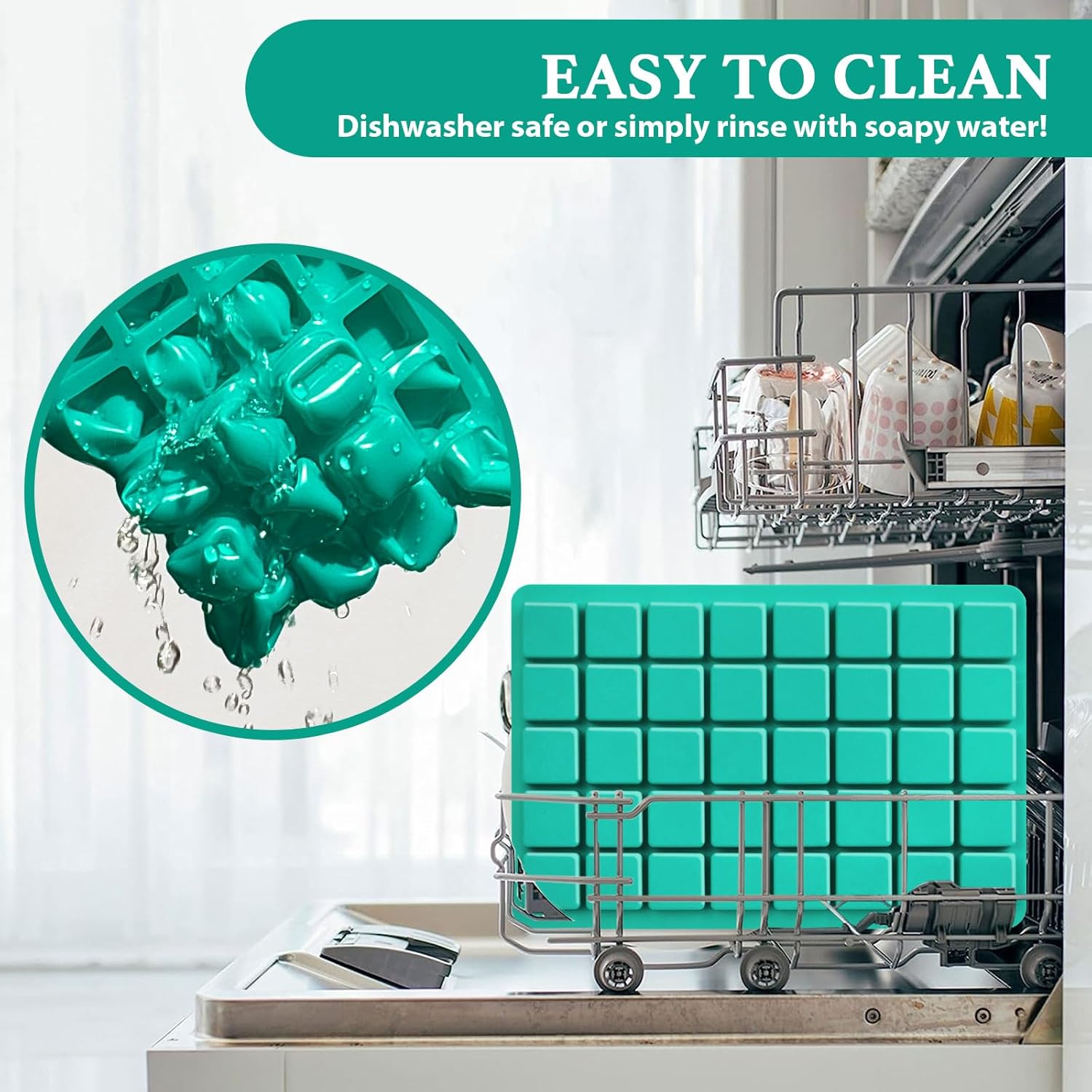 HKNMTT Square Candy Molds Silicone for Caramels Truffles Chocolate, 2 PCS 40 cavities for Baking, Food Grade Gummy Making Kit Wax Melts Moulds