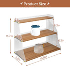 Coffee Mug Holder Wooden Cup Station Organizer 3 Tier Cup Holder for Coffee Bar Mug Display Rack for Countertop Mug Holder Shelf for Home Kitchen Nut Brown Solid Wood